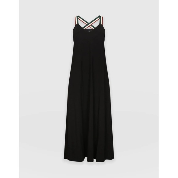 Saint + Sofia Dresses & Skirts - Saint + Sofia Black‎ Organic Cotton Maxi Dress Women's Size 12 UK 16 EU XL